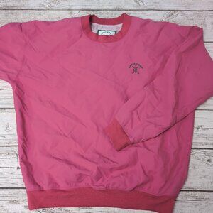 Vintage Carven Golf Paris Pink Pullover Windbreaker Size ML